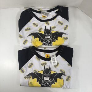 Lot Of 2 Batman Lego black and yellow shirt men's Large New